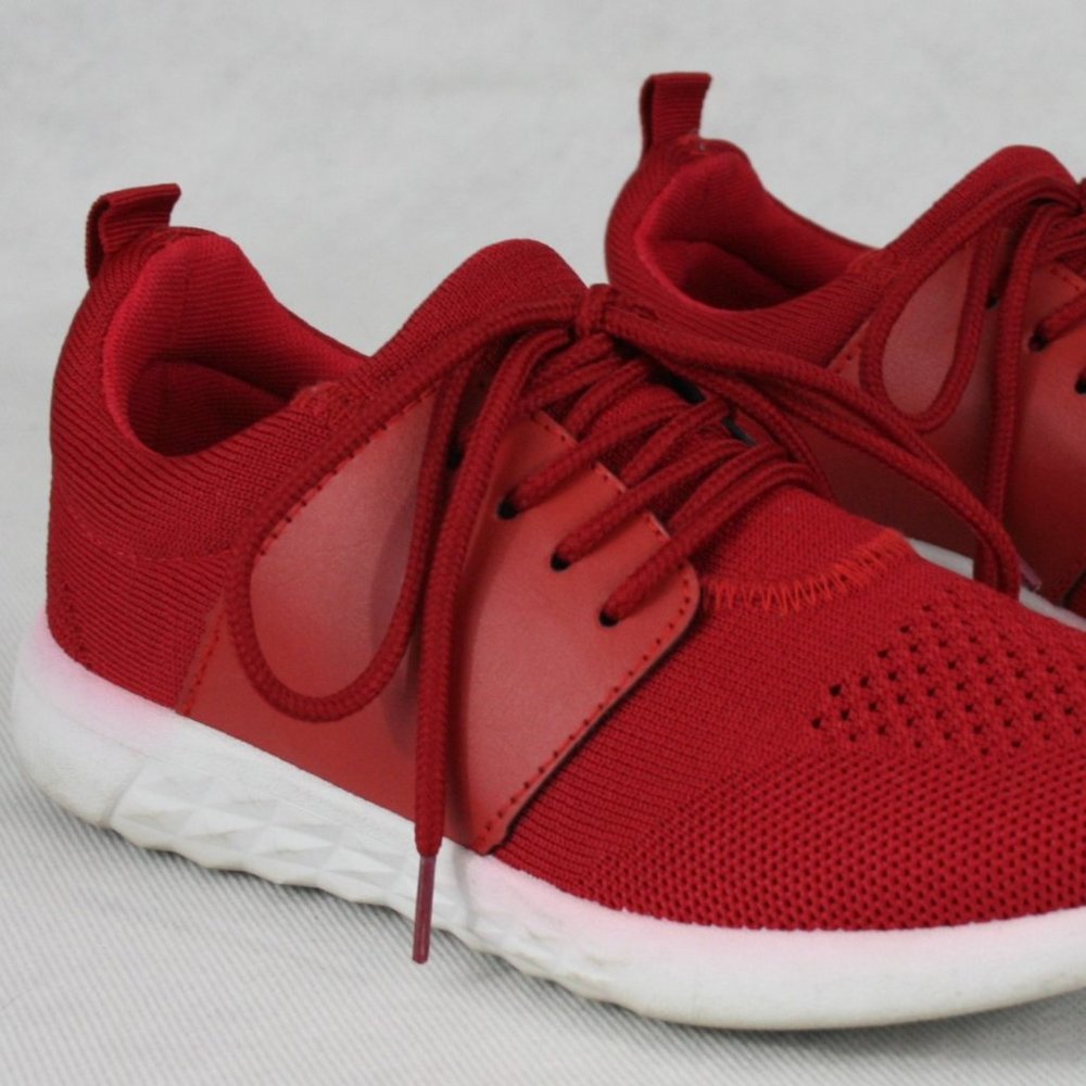 Mia ARES Red Textile Sneaker Running Shoe 7 M EUC